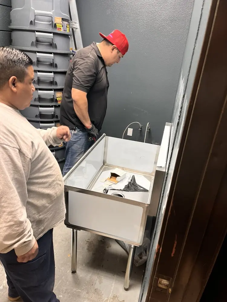 Commercial plumbing and sink installation in North Loop